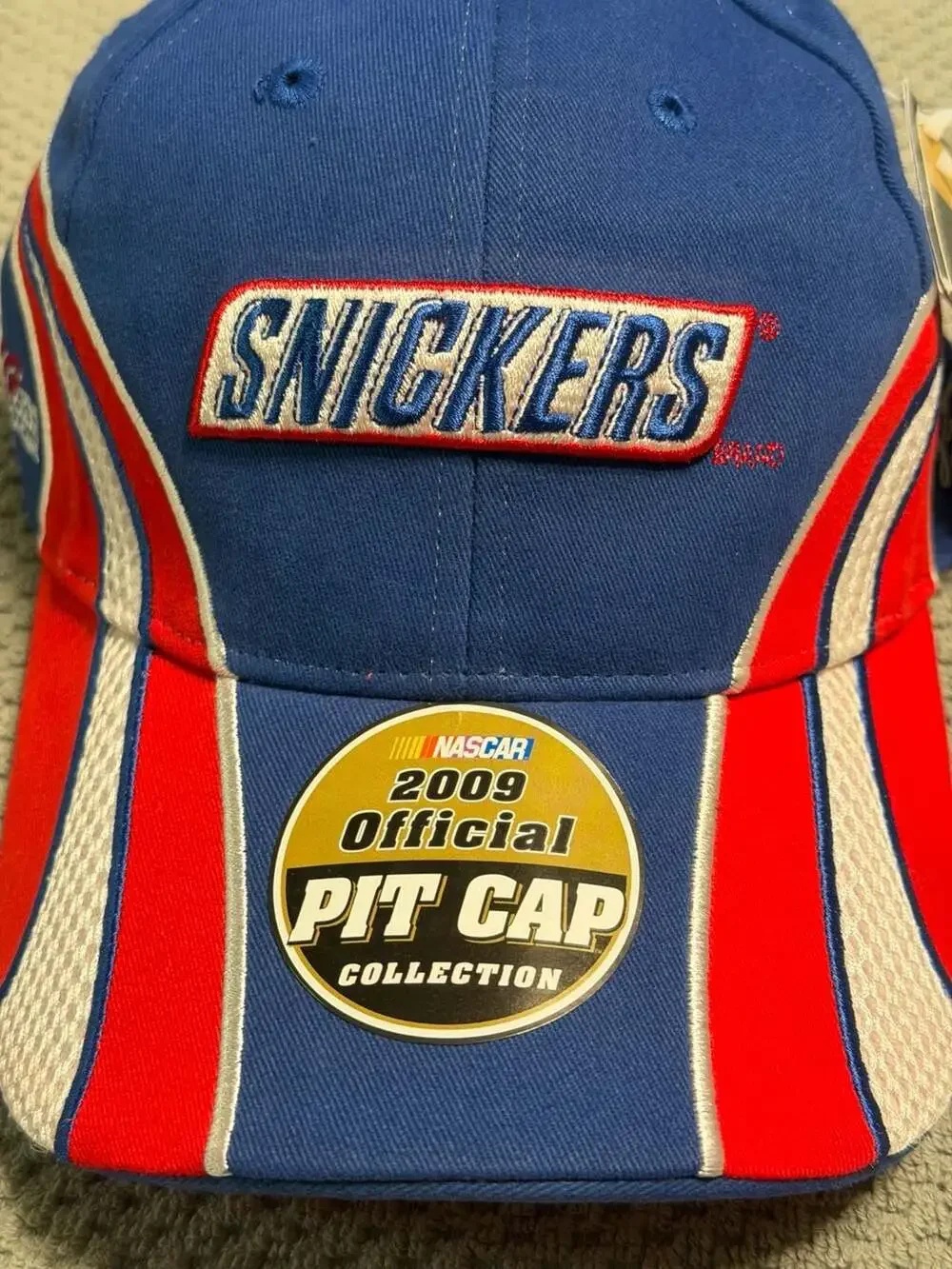 NASCAR Kyle Busch New Era Snickers Throwback Adjustable Snapback Trucker Hat